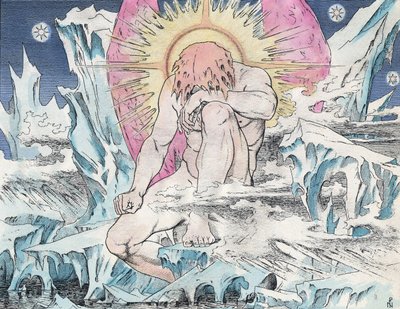 Illustration für Die Geschichte des alten Seemanns von Samuel Taylor Coleridge von Unbekannter Künstler