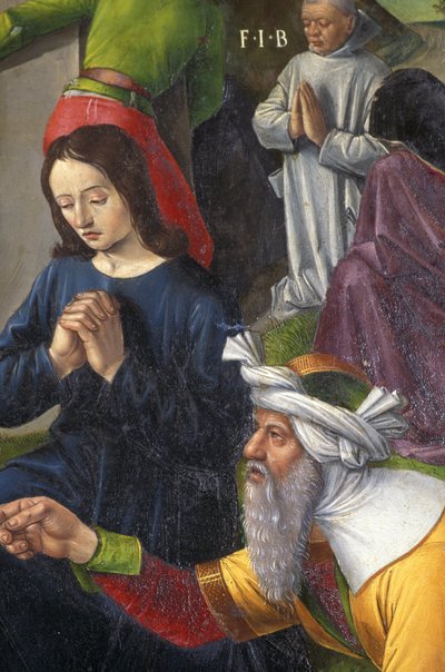 Indre & Loire Nr. 176 - Schloss Loches - Detail des Altars der Kreuzigung - Schule von Jean Fouquet - 1485 - von Unbekannt