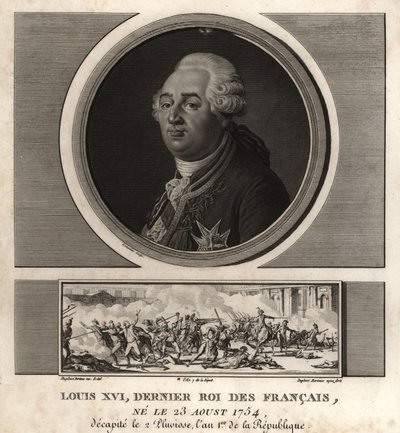 König Ludwig XVI., letzter König der Franzosen von Unbekannt