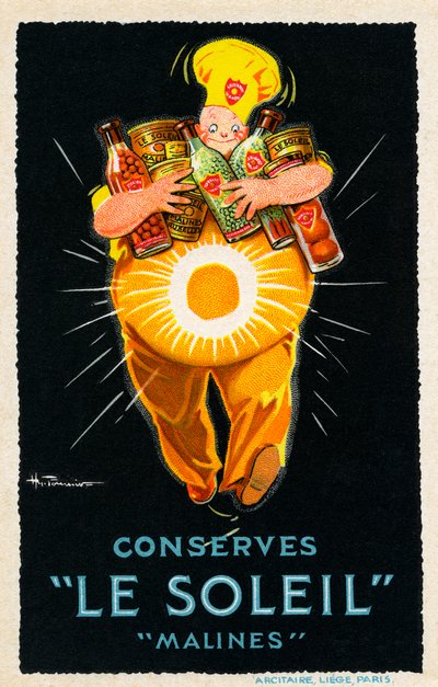 Le Soleil Malines Konserven - Werbung von Unbekannter Künstler