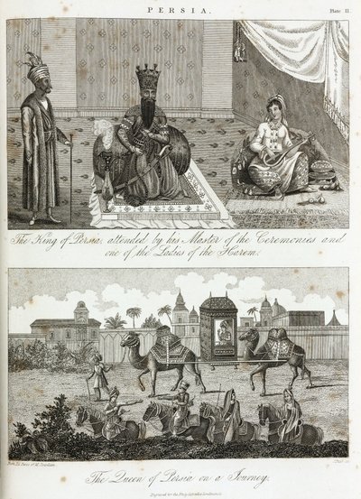 Der König und die Königin von Persien, um 1810-1829 von Unbekannt