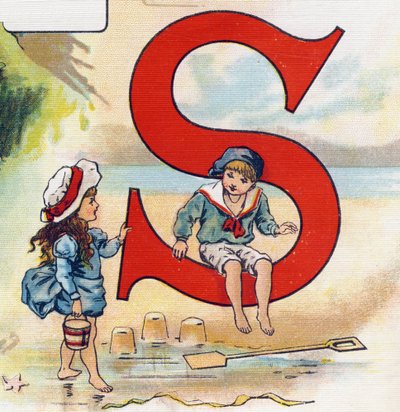 Buchstabe S: Sand. Gravur in "ABC L