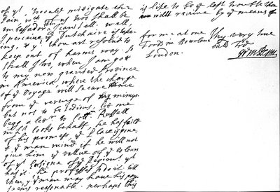 Brief von William Penn an Henry Sidney über die Wandelbarkeit und Korruption der Welt und Monarchen und Erwähnung seiner 