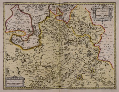 Lotharingia septentrionalis = Lothringen nach Norden von Unbekannter Künstler