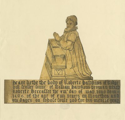Madeley Kirche - Denkmal für Robert Hawkins von Unbekannt