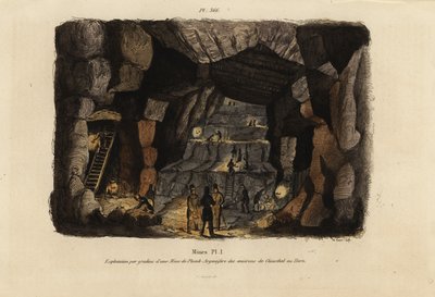 Bergbau auf Blei und Silber im Harz bei Clausthal, Deutschland von Unbekannt
