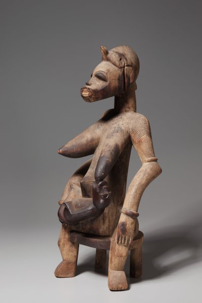 Mutter-und-Kind-Figur, 1800er-1900er Jahre von Unbekannt