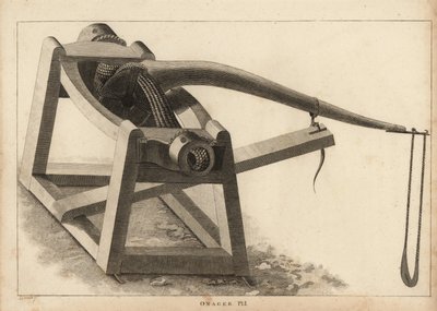 Onager, eine Art Katapult zum Schleudern von Steinen von Unbekannt