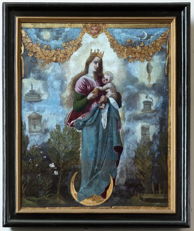 Pfarrkirche (Parochiekerk Sint-Martinus). Gemälde. Unbefleckte Empfängnis oder Madonna mit Kind. von Unbekannter Künstler