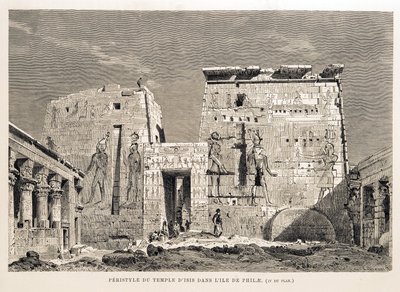 Peristyl des Tempels der Isis auf der Insel Philae, Ägypten von Unbekannt