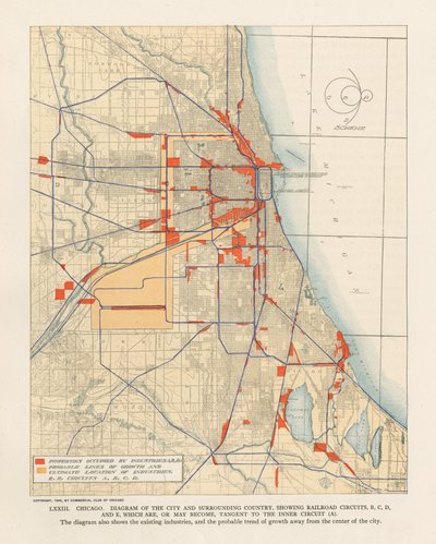 Tafel LXXIII aus dem Plan von Chicago von Unbekannt