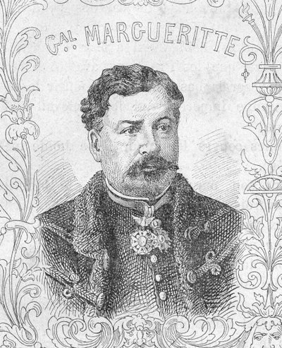 Porträt des französischen Generals Jean-Auguste Margueritte, Deutsch-Französischer Krieg von Unbekannter Künstler