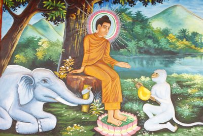 Leben des Buddha, Siem Reap, Kambodscha von Unbekannt