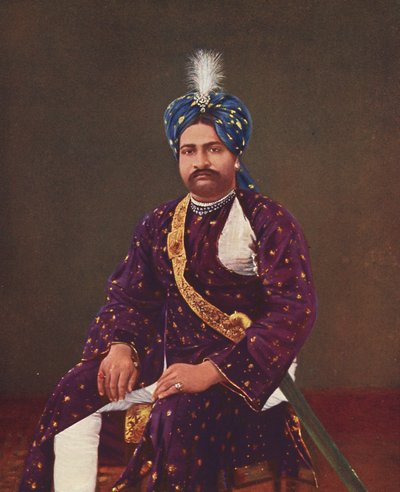 Prinz Sher Zaman, geboren 1881; Prinz und erster Sohn von Rasul Khan; Foto aufgenommen in den frühen 1900er Jahren; Junagadh; Gujarat; Indien von Unbekannter Künstler