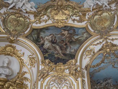 Psyche von Zephyr aufgenommen. Gemälde von Charles Joseph Natoire (1700-1777) von Unbekannt