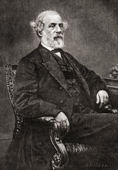 Robert Edward Lee, aus The Century Magazine, veröffentlicht 1887 (Gravur) von Unbekannt