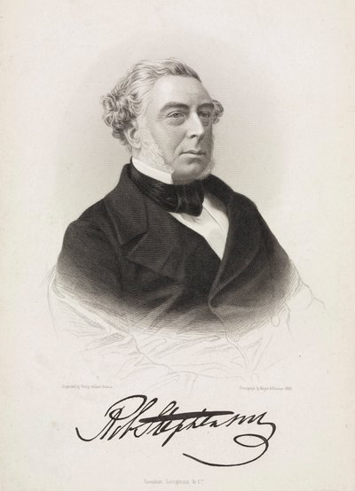 Robert Stephenson, englischer Maschinenbau- und Bauingenieur, ca. 1850er von Unbekannt