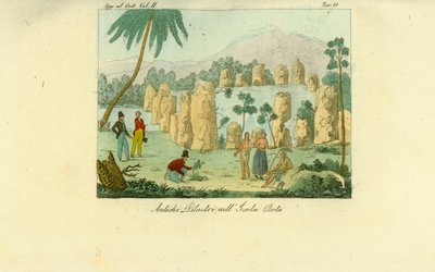 Ruinen der antiken Luta-Säulen, errichtet von den Chamorro auf der Insel Rota, Guam von Unbekannt