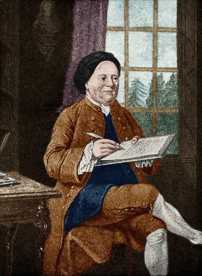 Samuel Richardson, Porträt. Englischer Autor 19. August 1689 - 4. Juli 1761. von Mason Chamberlin von Unbekannt