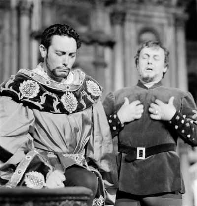 Teatro La Fenice: Otello - die Opernsänger Mario Del Monaco - Palazzo Ducale - Venedig - 1960 von Unbekannt