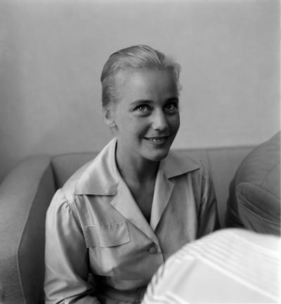 Die Schauspielerin Maria Schell beim XVII. Internationalen Filmfestival in Venedig Lido - 1956 von Unbekannt