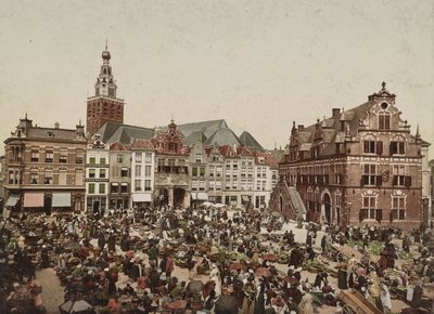 Der Große Markt, Nijmegen, ca. 1900 von Unbekannt