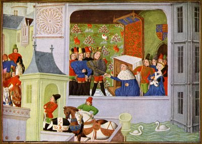 Das Interview von Richard II. und dem Herzog von Gloucester in Pleshy Castle von Unbekannter Künstler