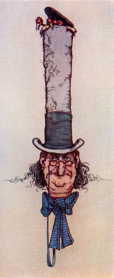 Das Nest. Nach dem Bild von W. Heath Robinson aus dem Buch „Princess Marie-José