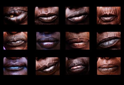 Die Münder, die in der Stille schreien, Teil einer Bilderserie aus Darfur, die Kompositbilder sind sehr stark und ein neuer Blick auf den Völkermord, Sudan, Afrika (Foto) von Unbekannter Künstler