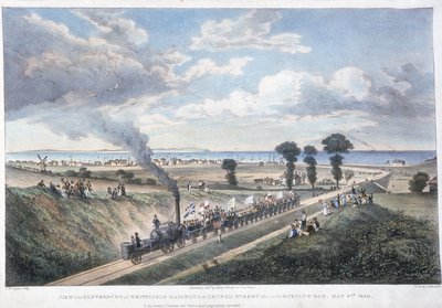 Die Eröffnung der Canterbury & Whitstable Railway, Kent, 3. Mai 1830 von Unbekannt