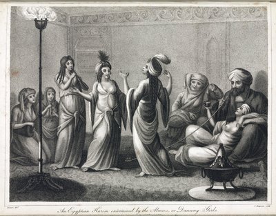 Ein ägyptischer Harem, belebt durch Tänzerinnen und Almees von Unbekannt