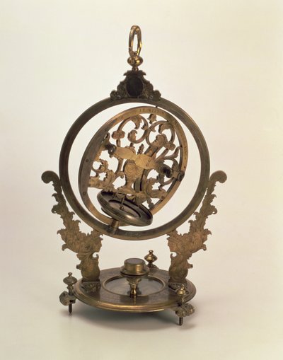 Universalsonnenuhr mit Äquatorialmontierung aus der Sammlung von Peter I. von John Rowley (1674-1719), London von Unbekannt