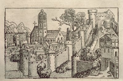 Ansicht der antiken Stadt Alexandria aus einem Buch mit Gravuren mit dem Titel 