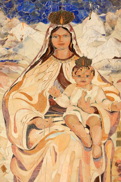 Jungfrau und Kind. Chile. Basilika der Verkündigung, Nazareth, Israel von Unbekannt