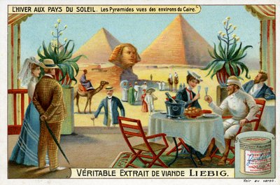 Winter in der Sonne: Pyramiden von Kairo, Ägypten von Unbekannter Künstler