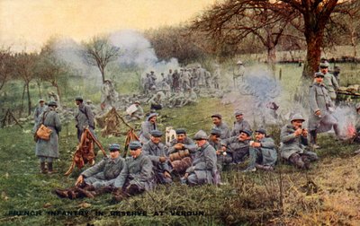 Erster Weltkrieg: Französische Armee in der Schlacht von Verdun von Unbekannter Künstler