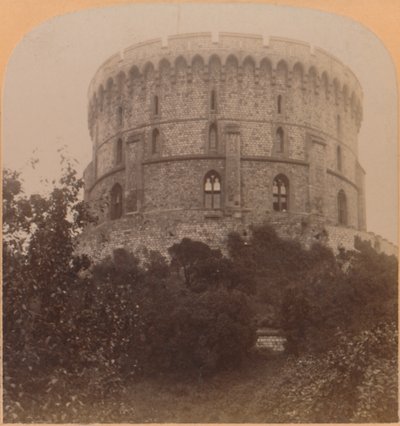 Der Runde Turm, Windsor, England - das Schlossgefängnis von Edward III. bis Charles II., 1900 von Underwood and Underwood