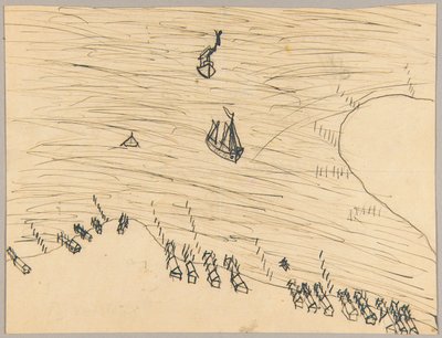Boote und Küstenlinie von Unidentified