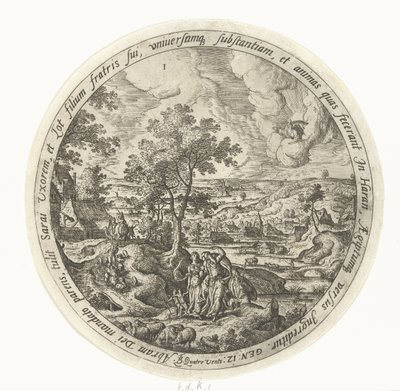 Abraham auf dem Weg nach Kanaan von Unknown