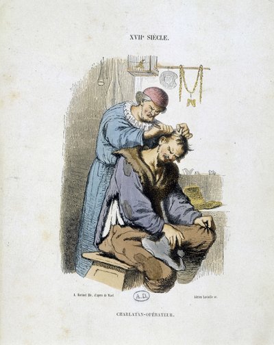 Ein Scharlatan-Operator - aus einer Gravur des 17. Jahrhunderts von Unknown artist