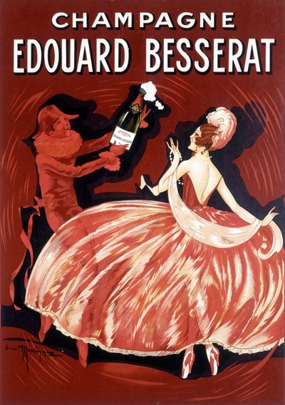 Werbeplakat für Champagner Edouard Besserat, späte 19. Jahrhundert von Unknown Artist