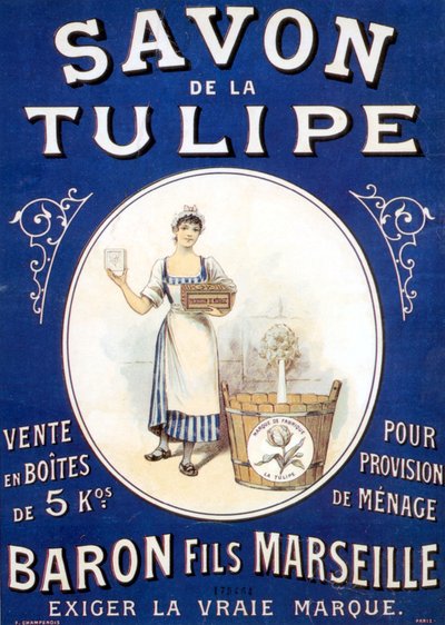Werbeplakat für Seife 