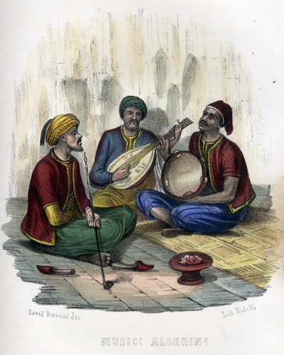 Algerische Musiker. in „L