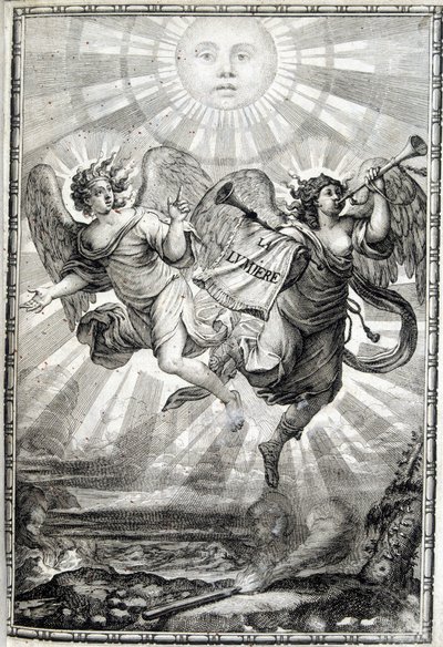 Allegorische Figur des Lichts - Das Licht für Monsignore den eminente Kardinal Jules Mazarin (Giulio Raimondo Mazzarino oder Mazarino) (1602-1661) von Unknown artist