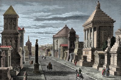 Via Appia in Rom von Unknown artist