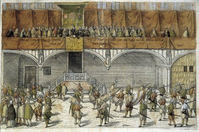 Erzherzog Matthias und Prinz von Oranien leisten den Eid, die Freiheit der Niederlande zu schützen von Unknown artist