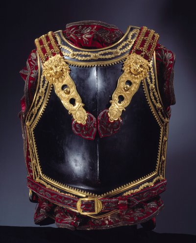 Rüstungsbrust für Kaiser Napoleon I. (1769-1821) entworfen 1807 für die Schlacht von Tilsit von Unknown artist