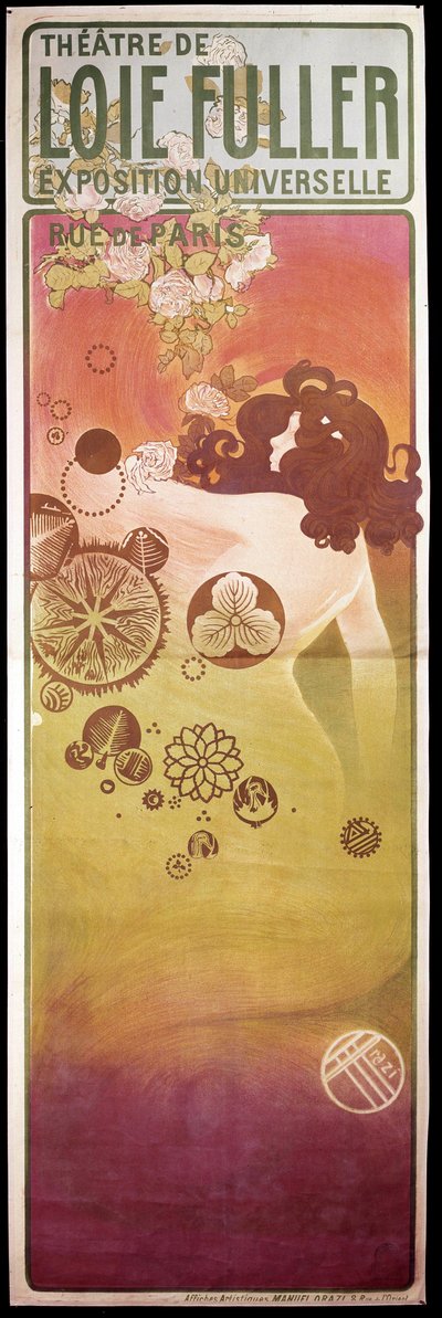Jugendstil: Plakat für das „Théâtre de Loie Fuller“ von Unknown artist