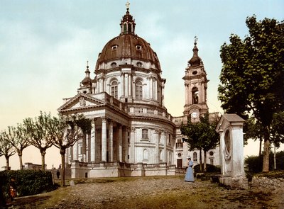 Basilika della Superga (Basilika von Superga) in Turin (Torino) in Italien im Jahr 1890 von Unknown artist