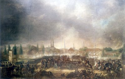 Schlacht von Leipzig (Völkerschlacht), 16.-19. Oktober von Unknown artist